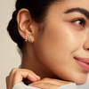 Izzy Cage Diamond Stud Earring 14K