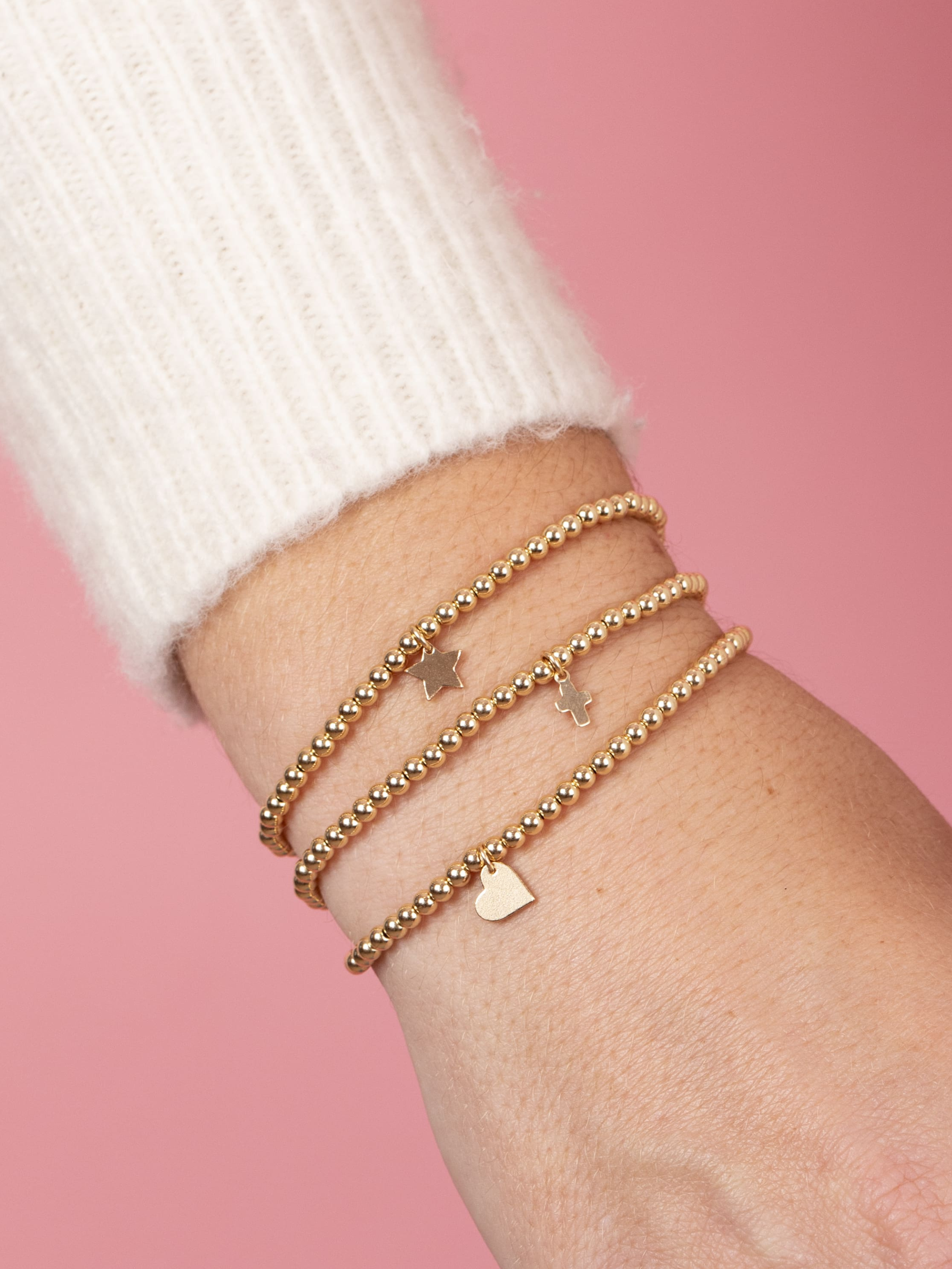 Everyday Stretch Bracelet with Cross Charm LeMel – LeMel