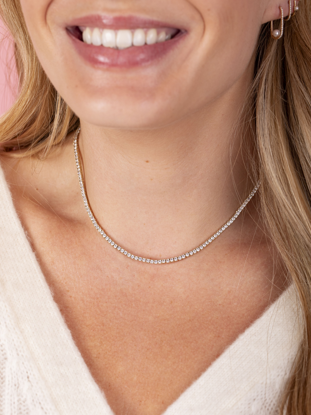 Classic CZ Tennis Necklace | LeMel – LeMel