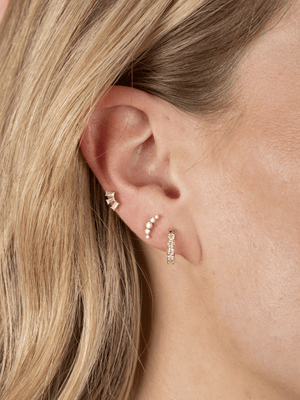 Kelly Climber Stud Earrings 14K