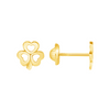 Kid Clover Stud Earrings 14K