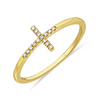 Diamond Cross Ring 14K
