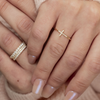 Diamond Cross Ring 14K