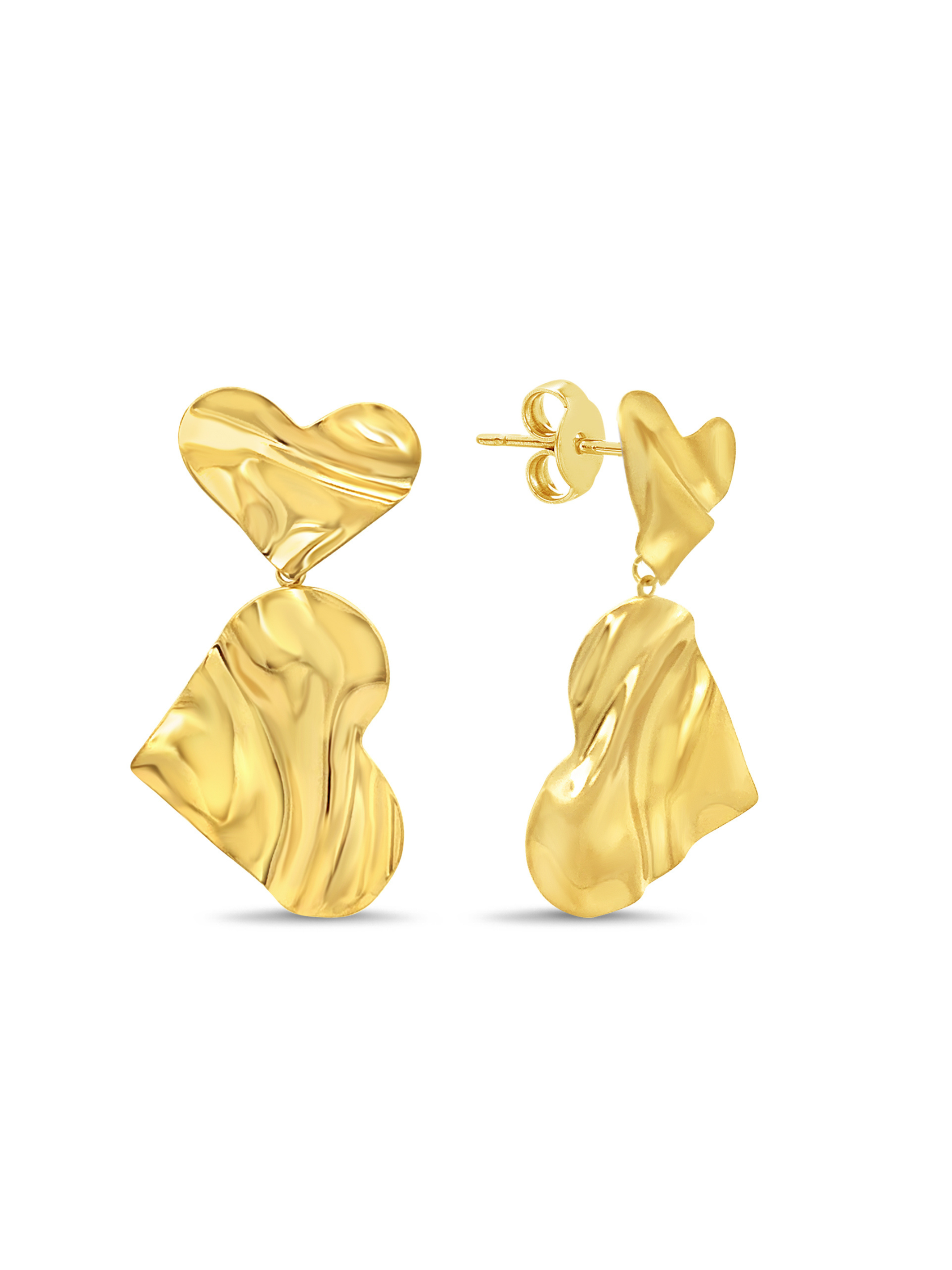 Love Drop Dangle Heart Earrings