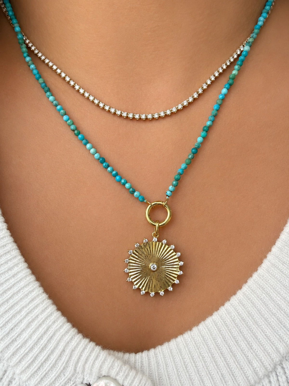 Callie Capri Turquoise Necklace