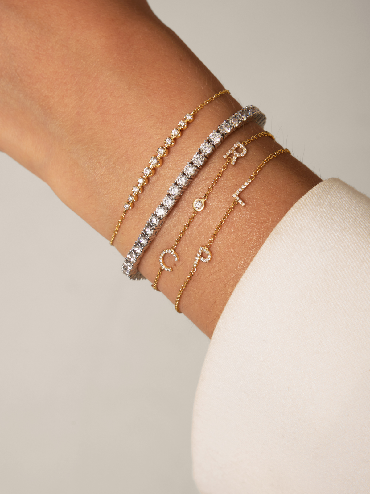 Cupcake Chasing Diamonds Bracelet 14K