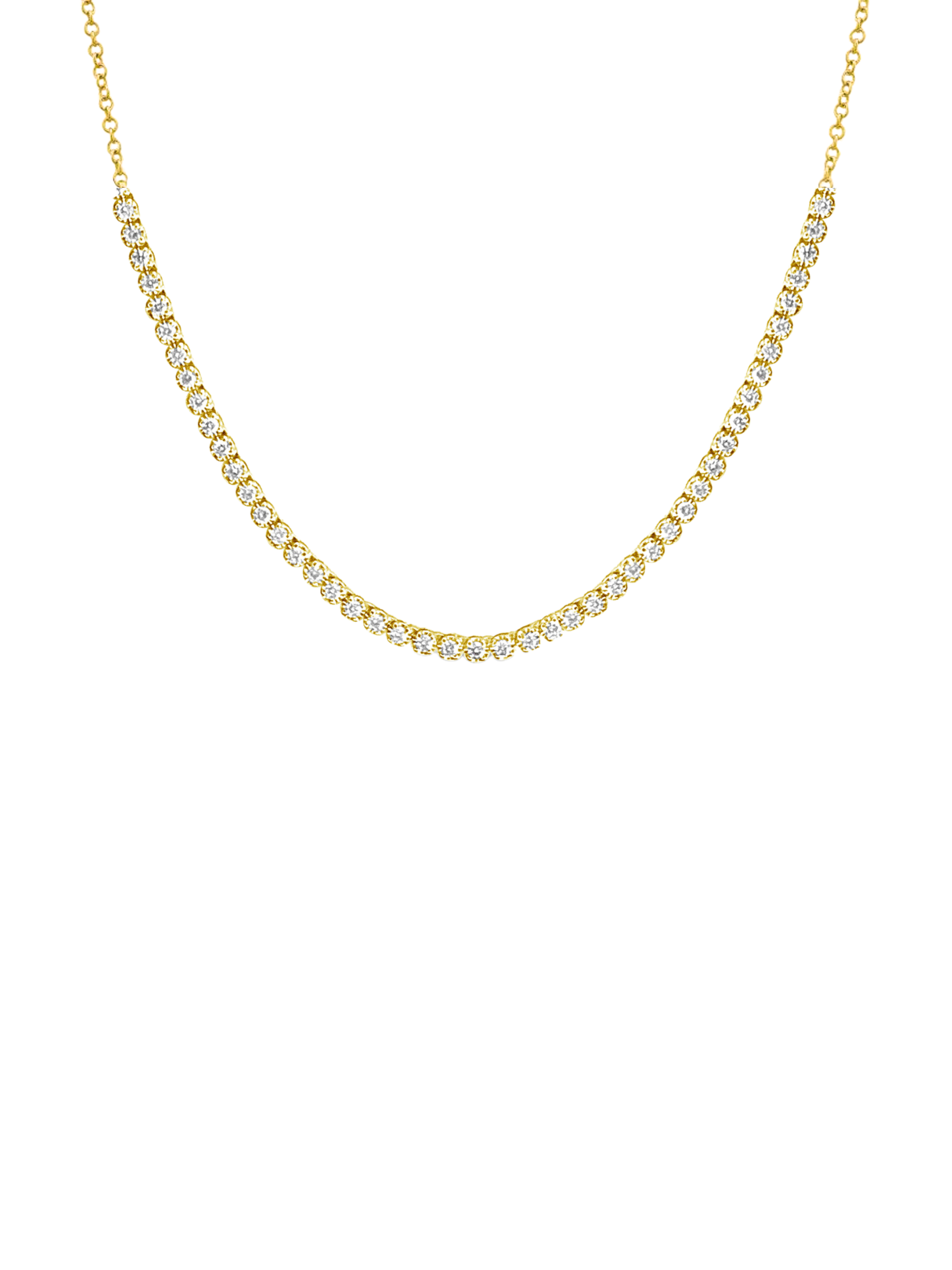 Cupcake Tennis Chain Necklace 14K