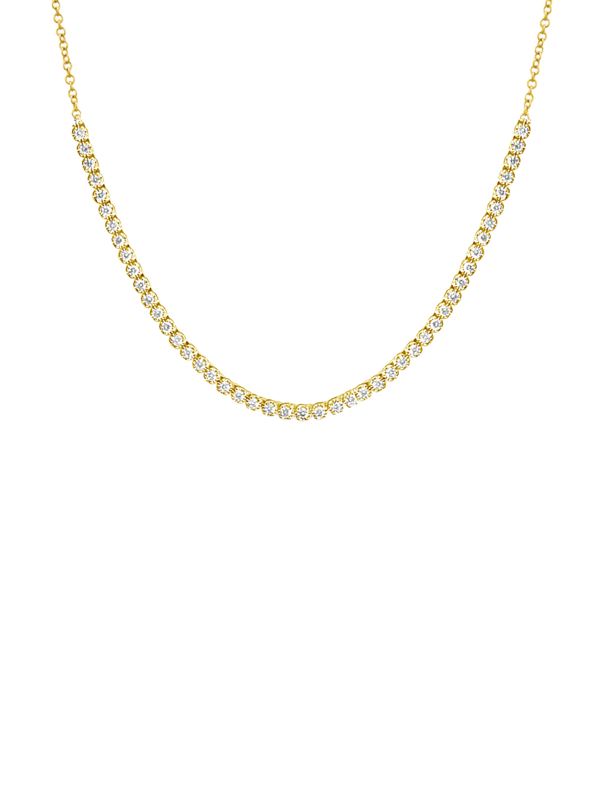 Cupcake Tennis Chain Necklace 14K
