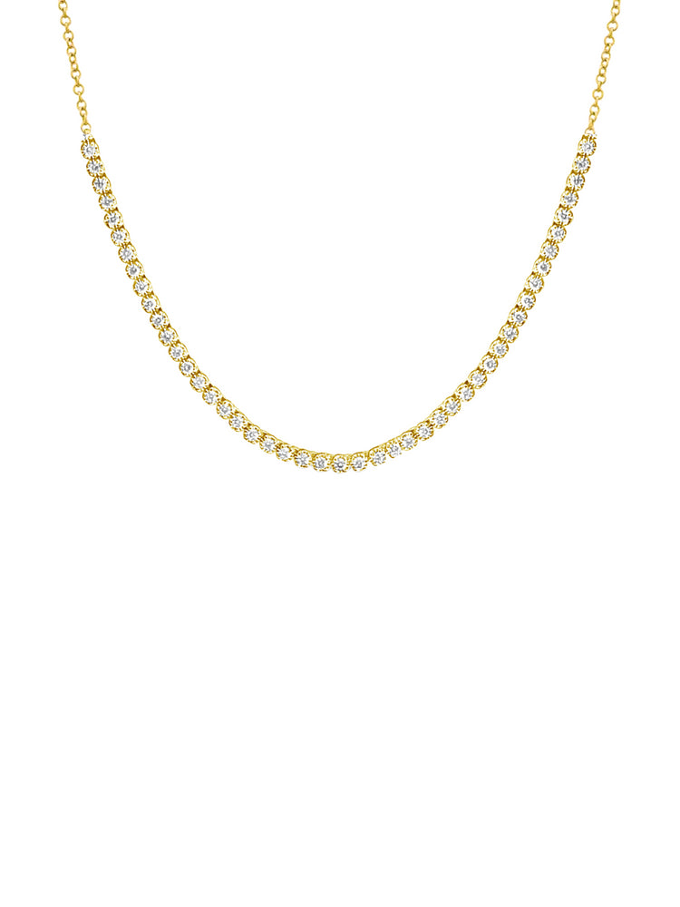 Cupcake Tennis Chain Necklace 14K