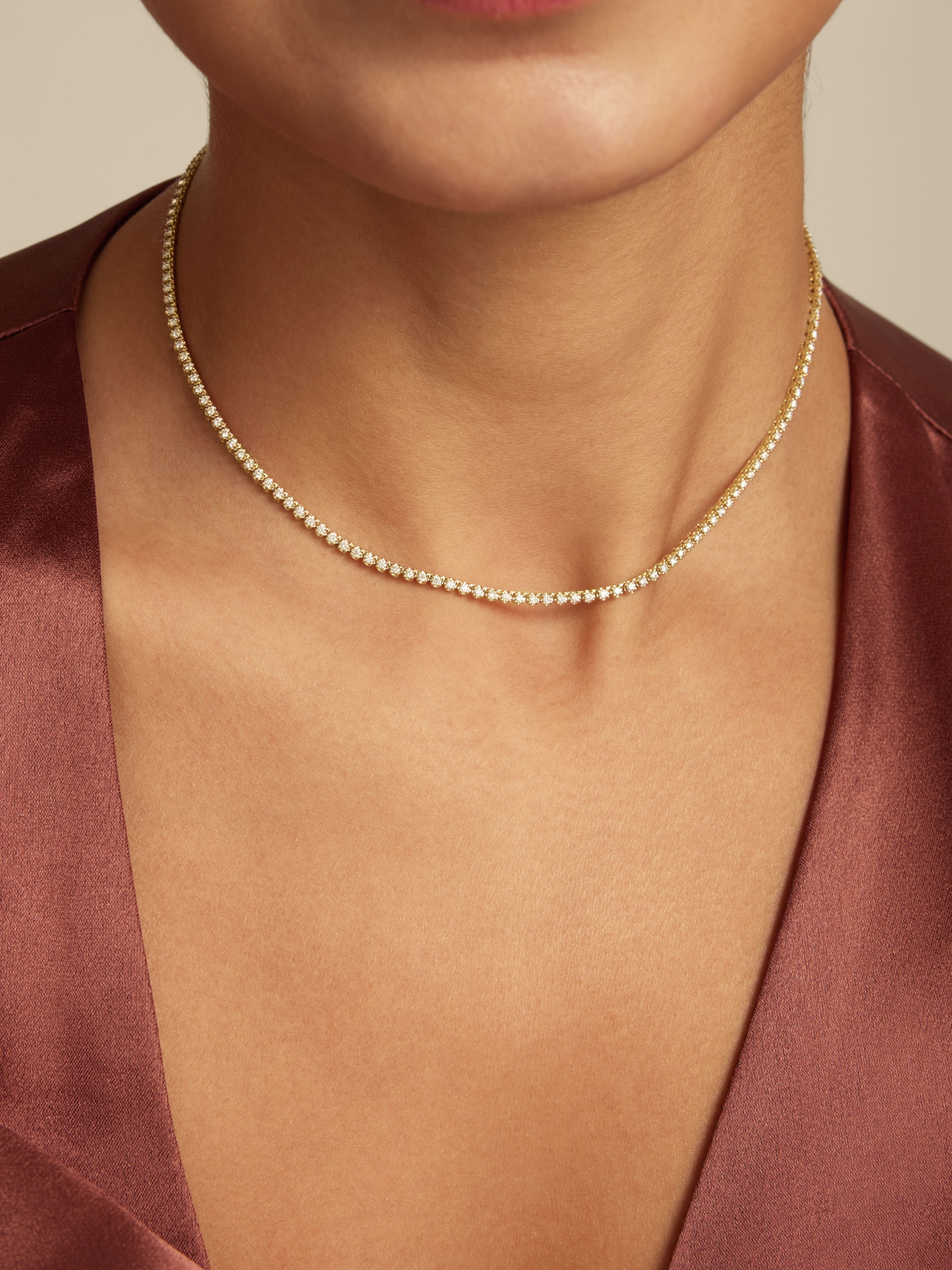 Cupcake Tennis Necklace 14K