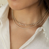 Bryn Endless Bezel Necklace 14K