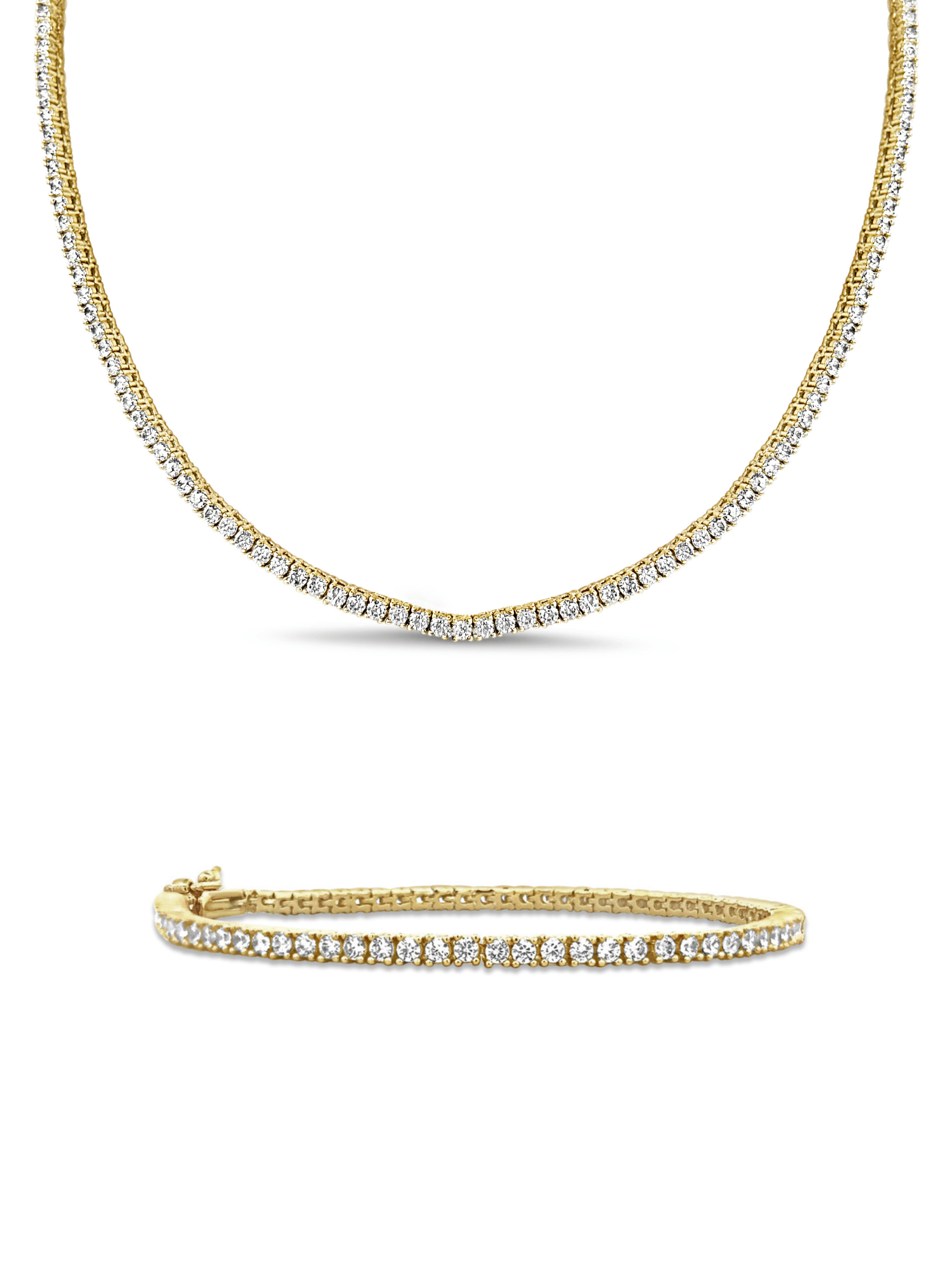 Sparkle Necklace + Bracelet Set