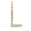 Diamond Initial Charm 14K - LeMel