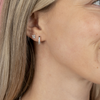 Diamond Butterfly Stud Earring 14K
