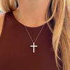 Savannah Diamond Cross Pendant 14K