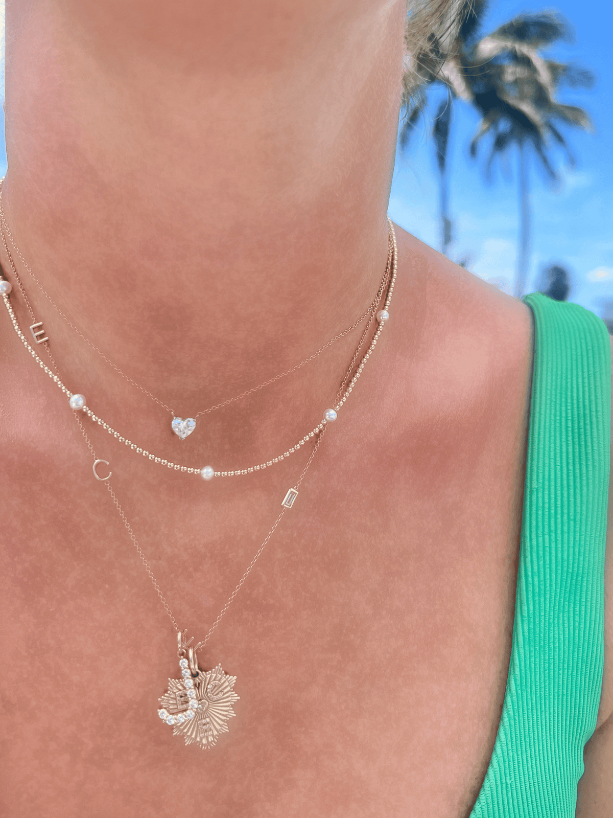 Anna Pearl Beaded Necklace