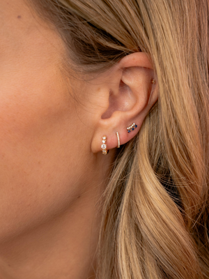 Cailyn Diamond Huggie Earrings 14K