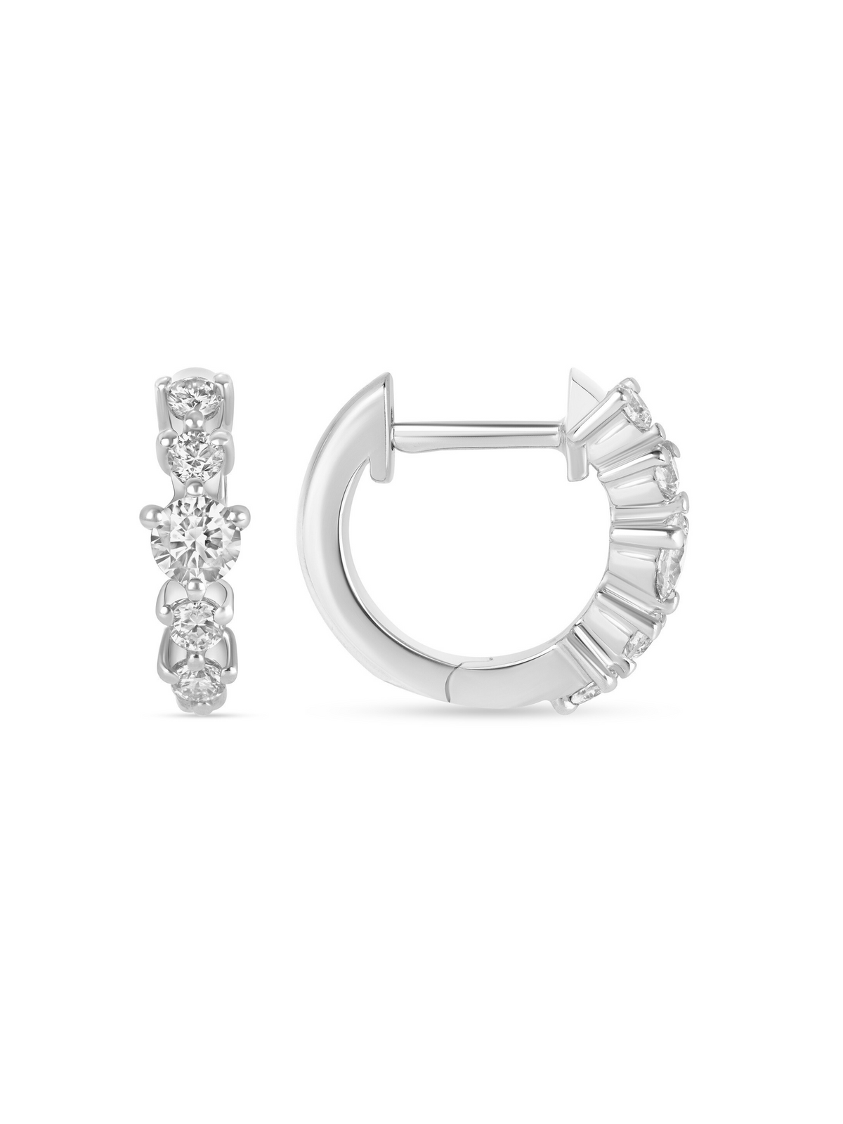 Cailyn Diamond Huggie Earrings 14K