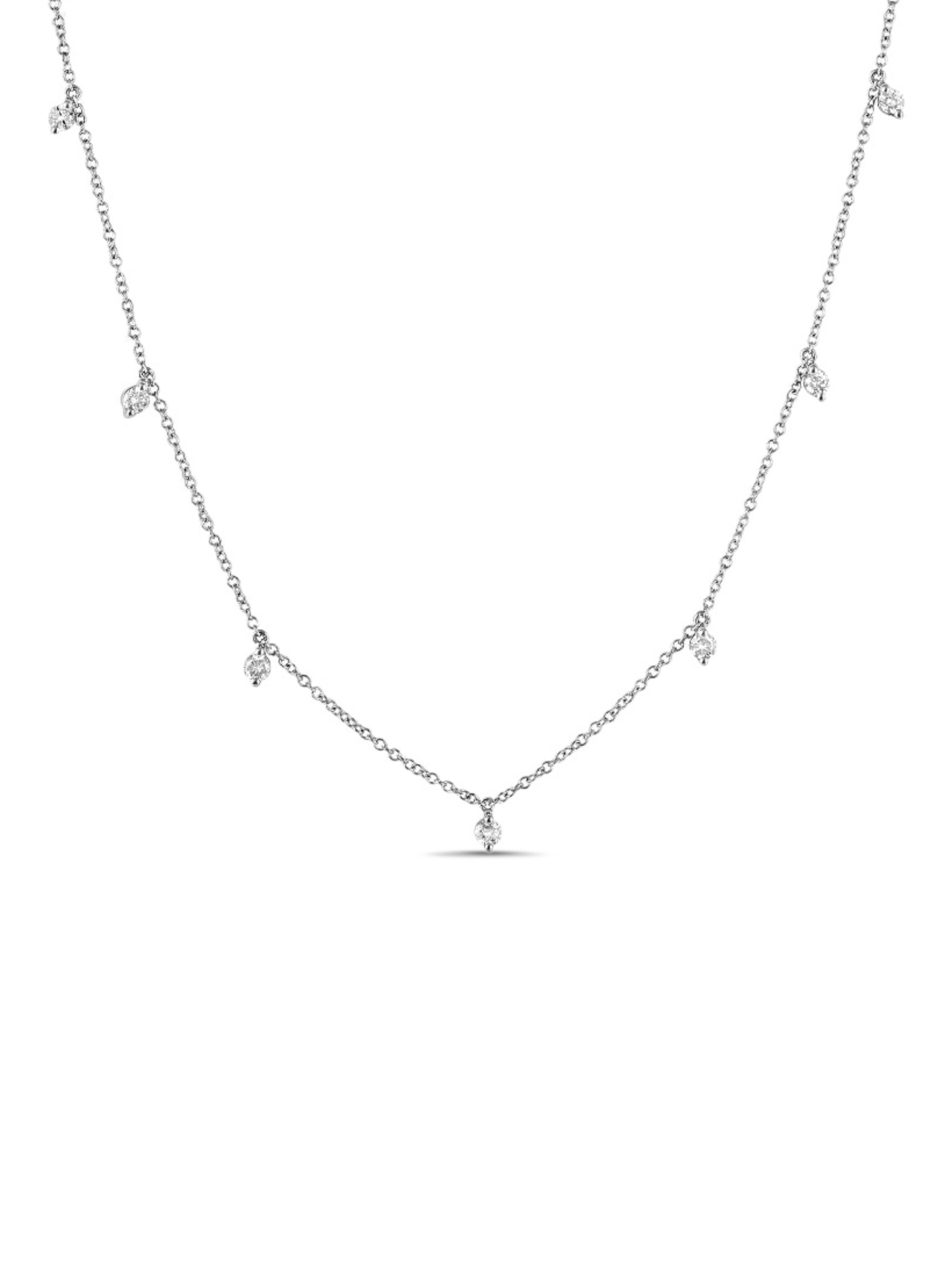 The Dot Layering Necklace - Diamond 14K