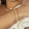 Lisa Diamond Paperclip Bracelet 14K