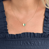 Emerald Best Friend Necklace 14K