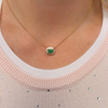 Evelyn Pendant Necklace - Emerald 14K