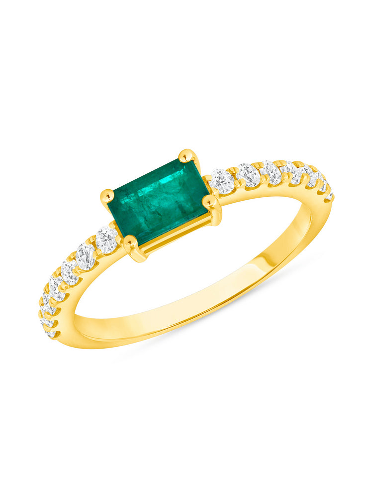 Merrick Emerald Ring 14K