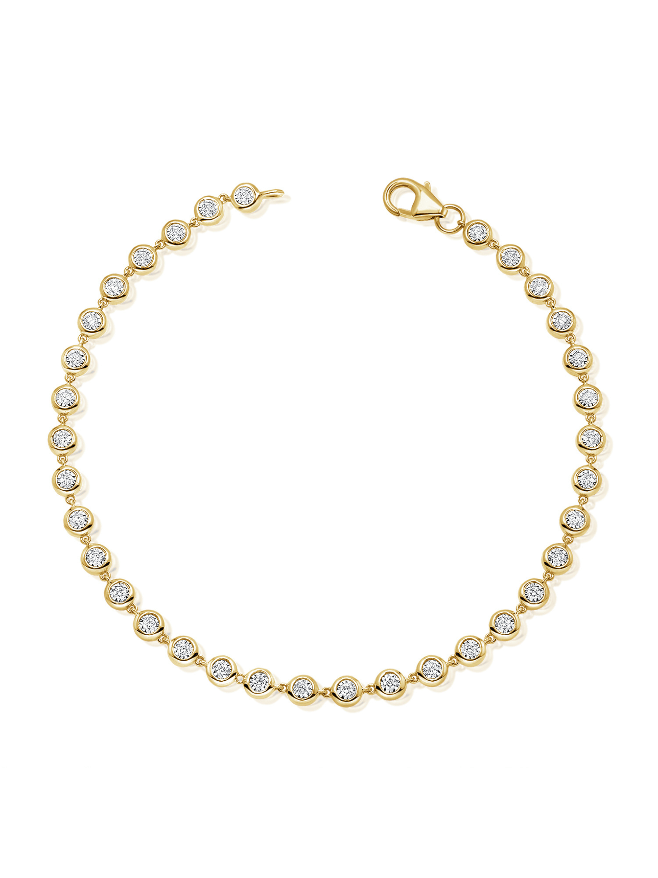 Bryn Endless Bezel Bracelet 14K