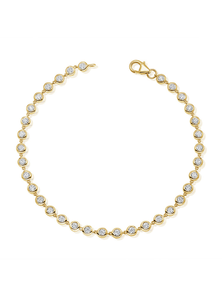 Bryn Endless Bezel Bracelet 14K