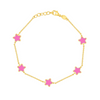 Endless Star Pink Bracelet 14K
