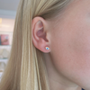 Kid Evil Eye Stud Earrings 14K