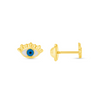 Kid Evil Eye Stud Earrings 14K