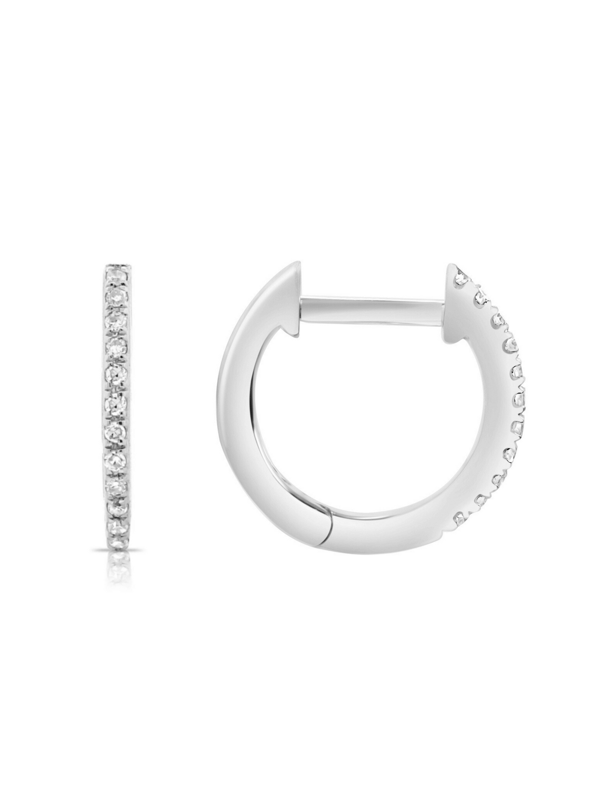 Favorite Diamond Huggie Earrings 14K