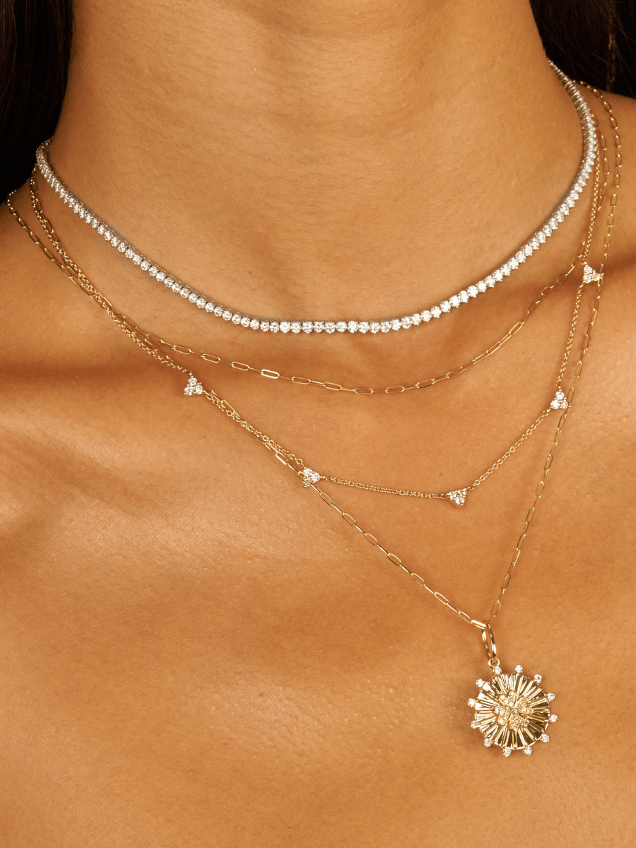 Flower Coin Charm 14K - LeMel