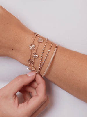 Bryn Beaded Diamond Bracelet 14K