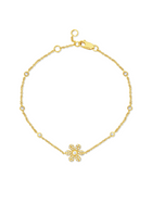 Isabelle Diamond Flower Bracelet 14K