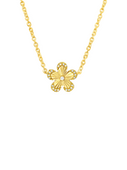 Maya Flower Necklace 14K