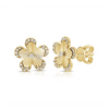 Maya Flower Stud Earrings 14K