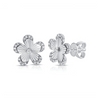 Maya Flower Stud Earrings 14K
