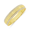 Halo Fluted and Diamond Ring - Halfway 14K