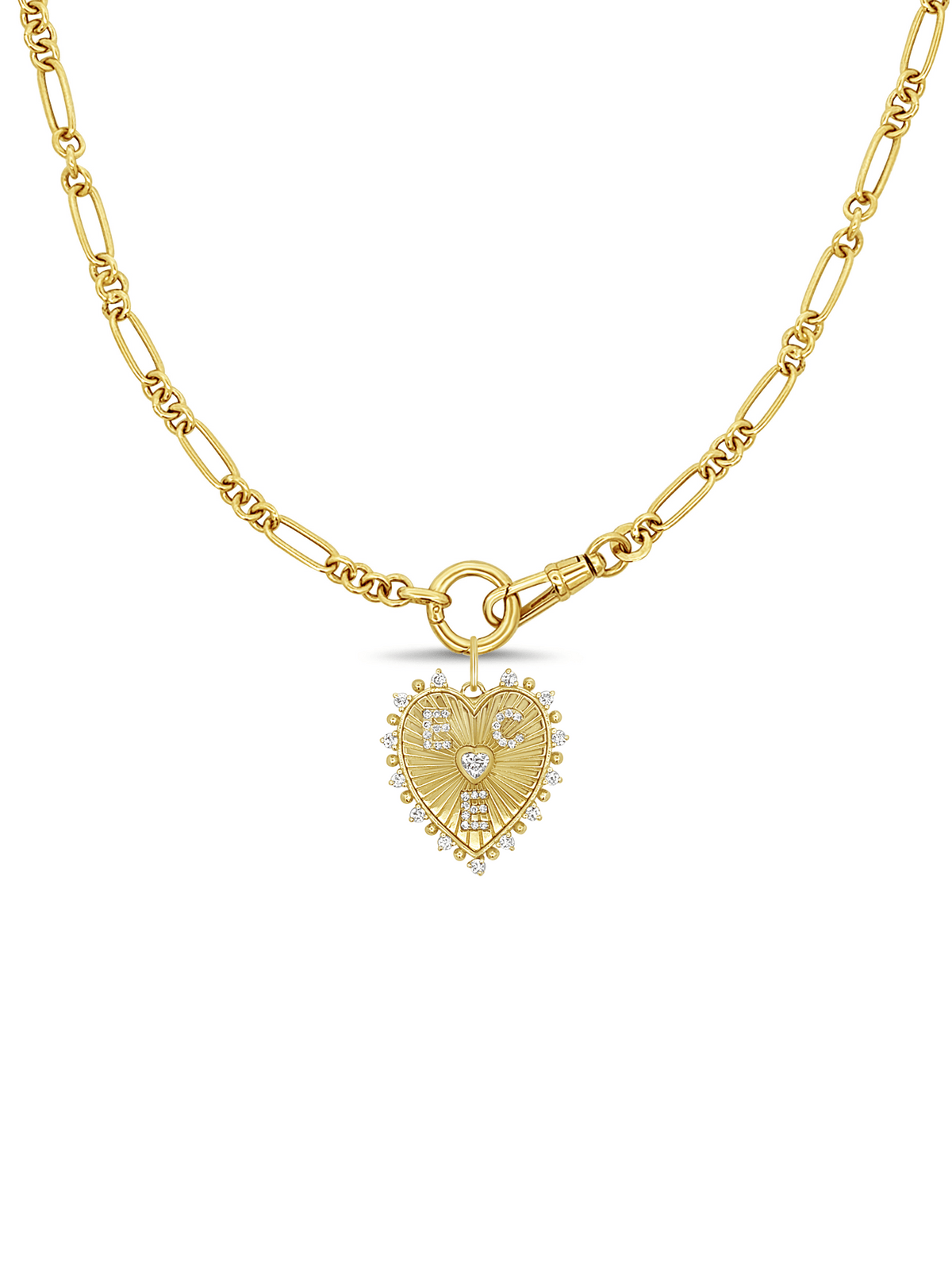 Link and Lock Mixed Chain 14K