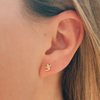 Kid Ghost Stud Earrings 14K