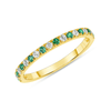 Gracie Eternity Ring - Emerald 14K