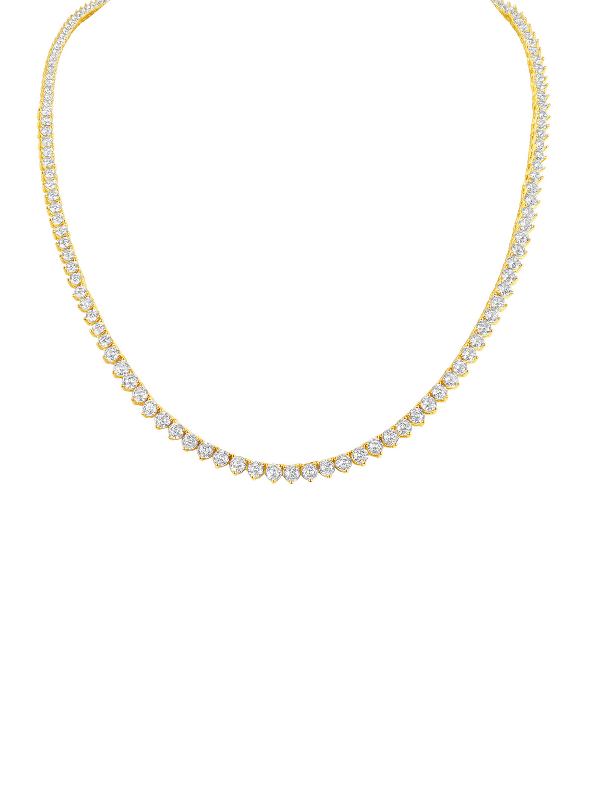 Graduated Diamond Tennis Necklace 14K - Eternity