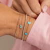 Endless Heart Turquoise Bracelet 14K