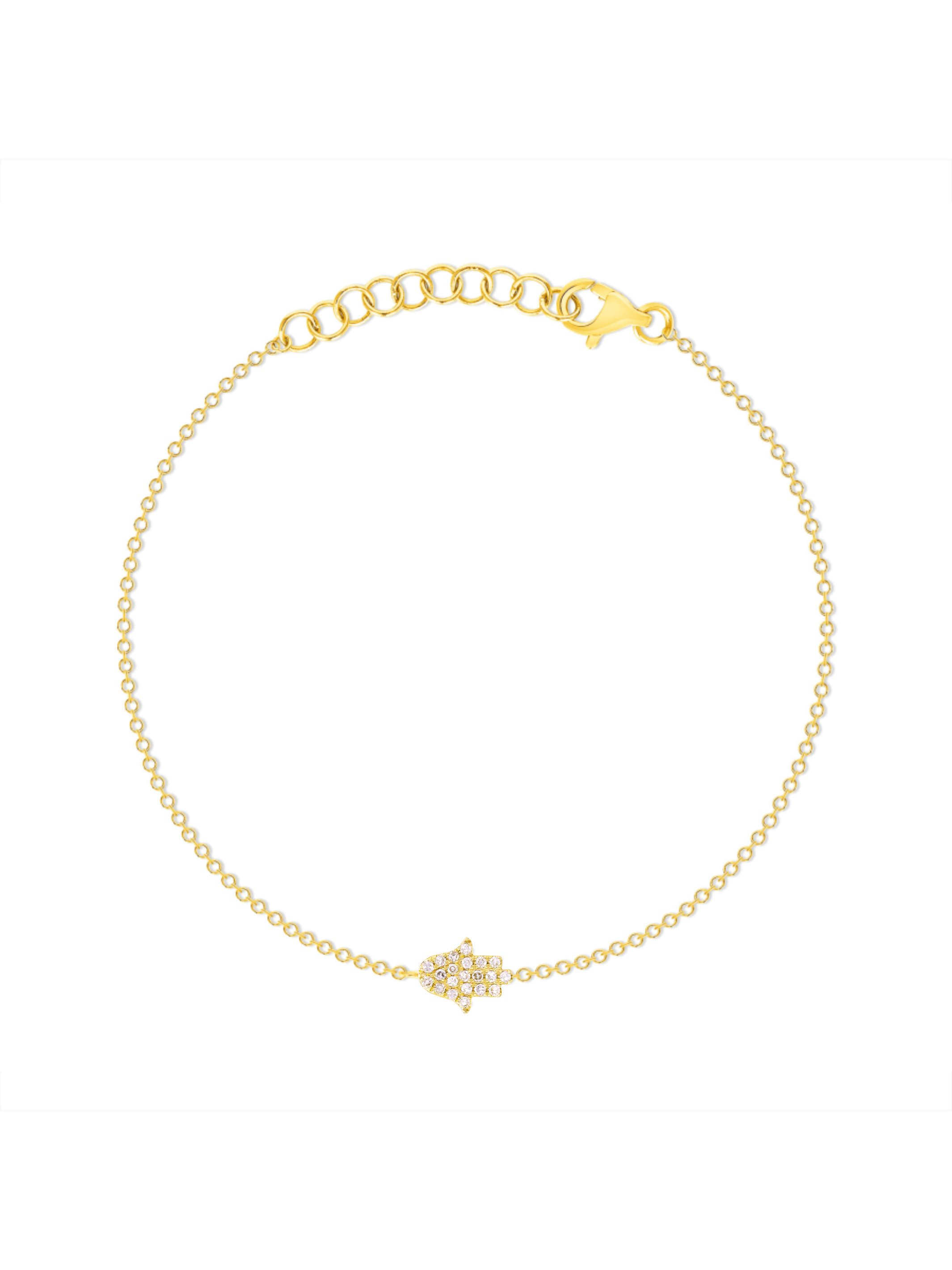 Hamsa Bracelet 14K