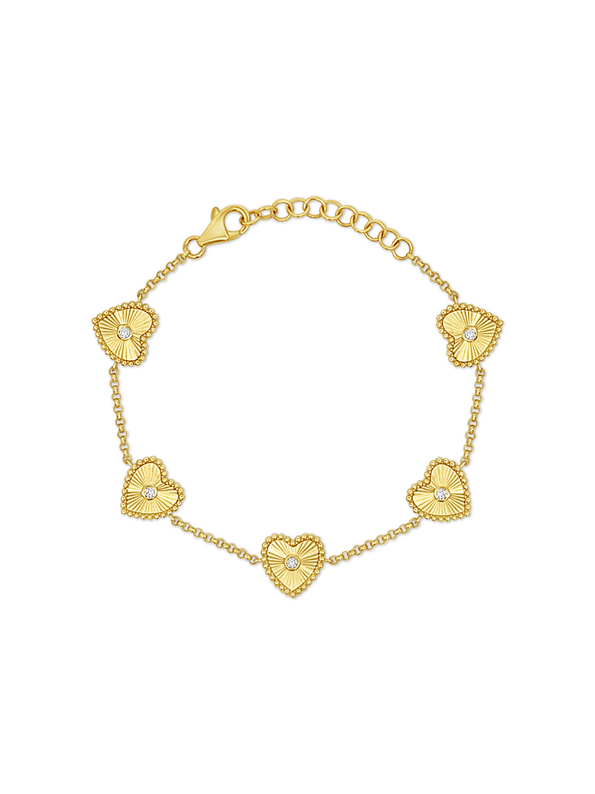 Maya Heart Bracelet 14K