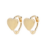 Charm Me Heart Huggie Earrings 10K