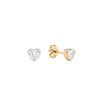 Heart Lab Diamond Stud Earring 14K