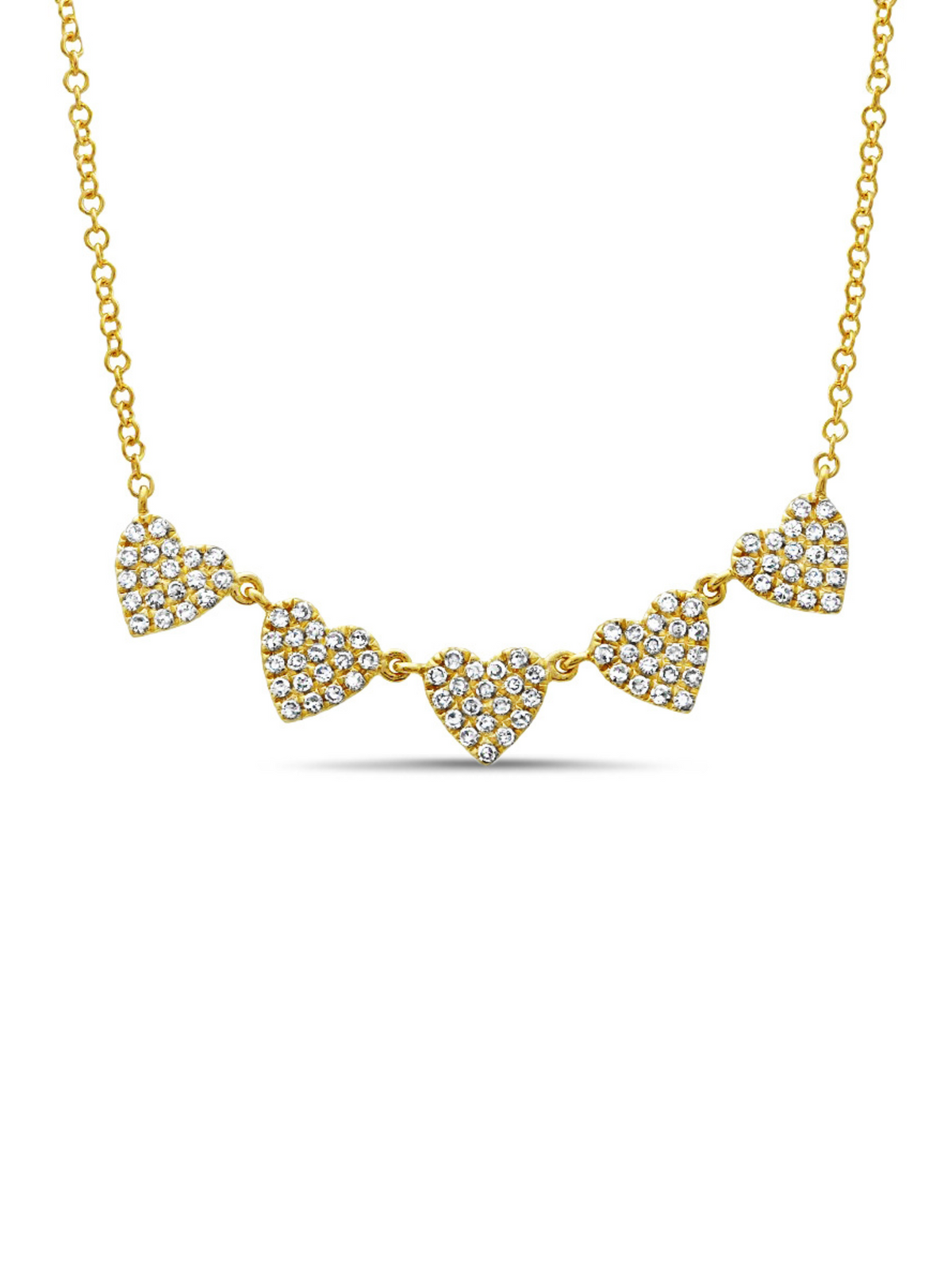 Chasing Hearts Necklace 14K